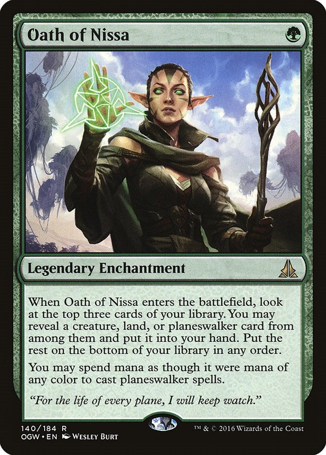 Image for Oath of Nissa (140) (Oath of the Gatewatch) (OGW) - Magic: The Gathering