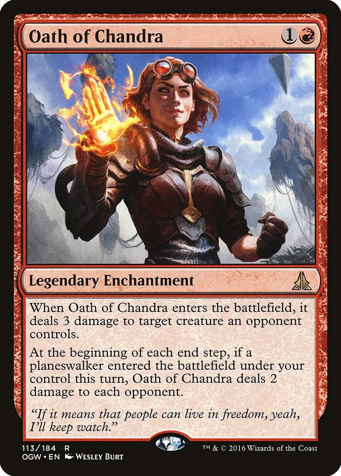 Image for Oath of Chandra (113) (Oath of the Gatewatch) (OGW) - Magic: The Gathering