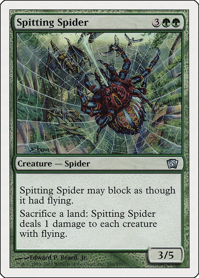 Image for Spitting Spider (280) (8th Edition) (8ED) - Magic: The Gathering