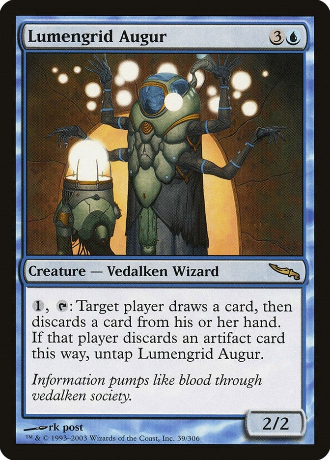 Image for Lumengrid Augur (39) (Mirrodin) (MRD) - Magic: The Gathering