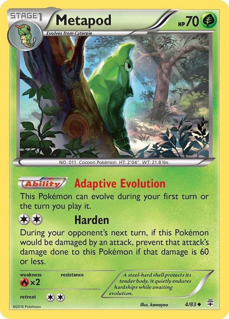 Metapod (4/83) (Generations)