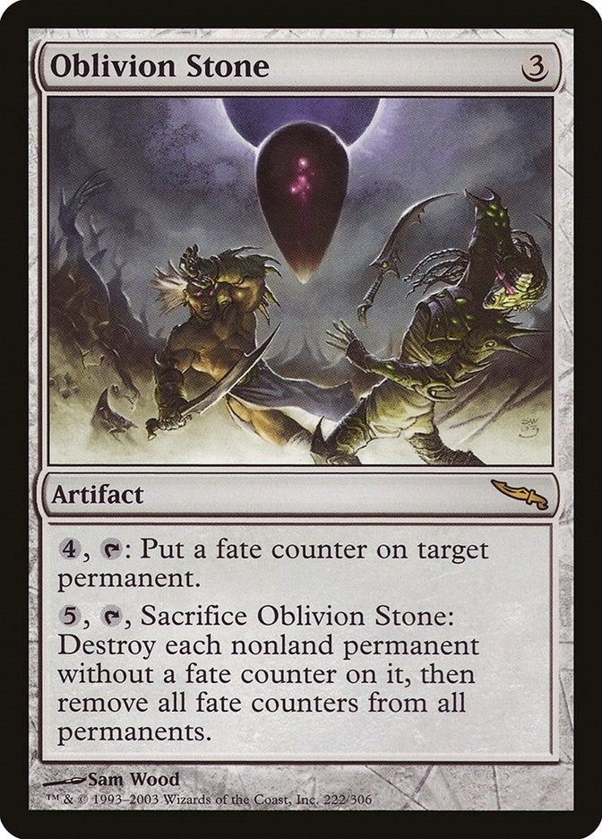 Image for Oblivion Stone (222) (Mirrodin) (MRD) - Magic: The Gathering
