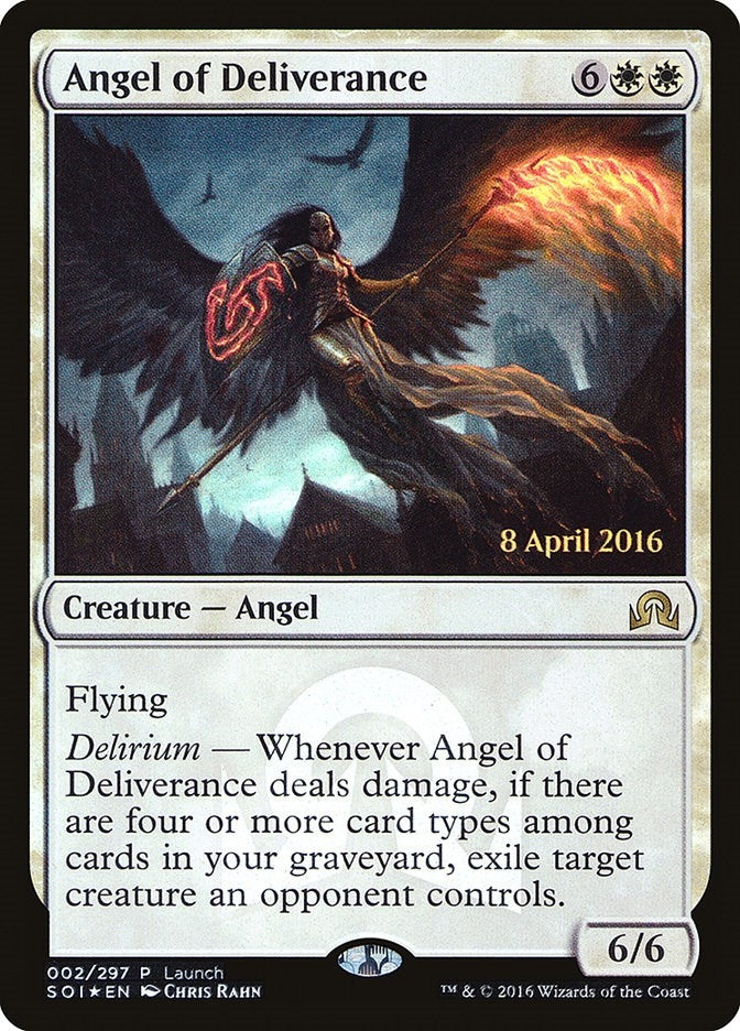 Image for Angel of Deliverance (2) (Launch Party & Release Event Promos) (LARP) - Magic: The Gathering