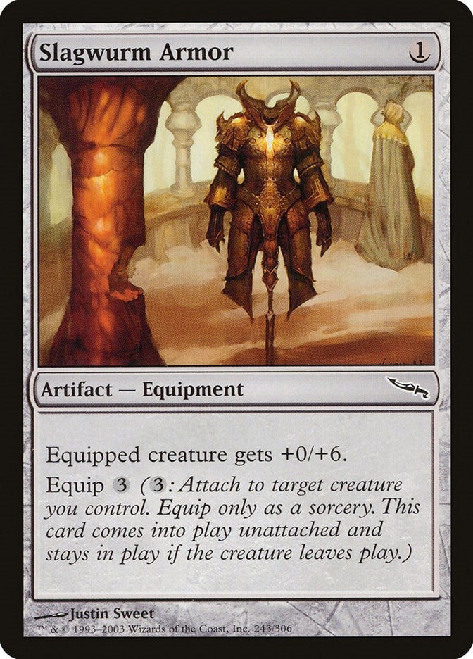 Image for Slagwurm Armor (243) (Mirrodin) (MRD) - Magic: The Gathering