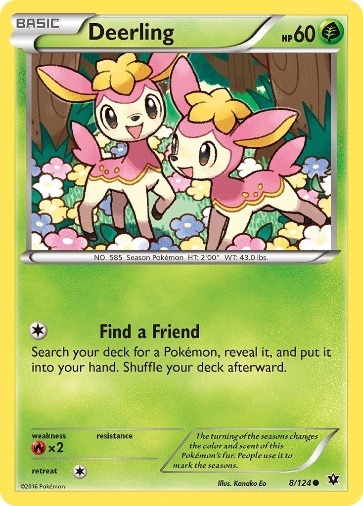 Deerling (8/124) (XY - Fates Collide)