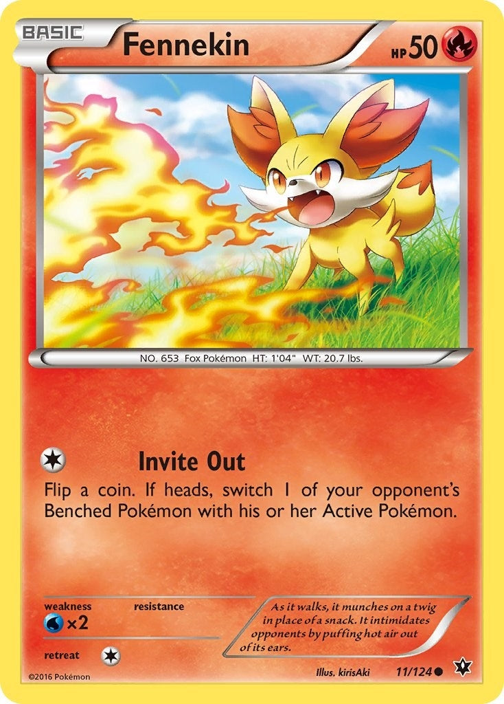 Fennekin (11) (11/124) (XY - Fates Collide)
