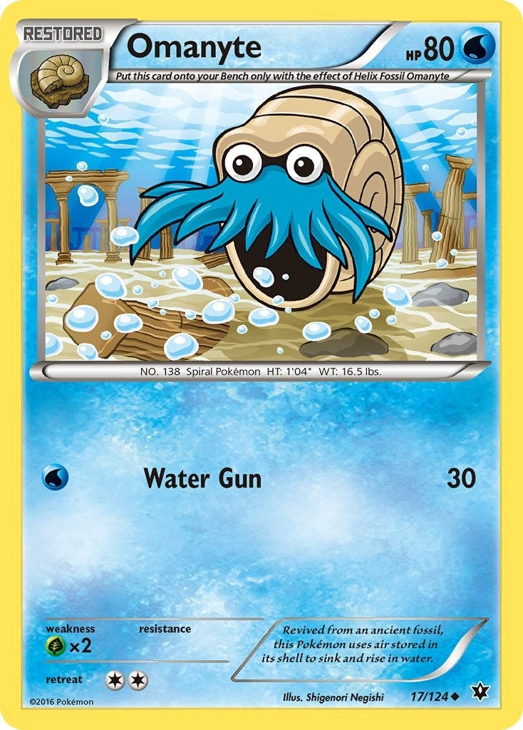 Omanyte (17/124) (XY - Fates Collide)