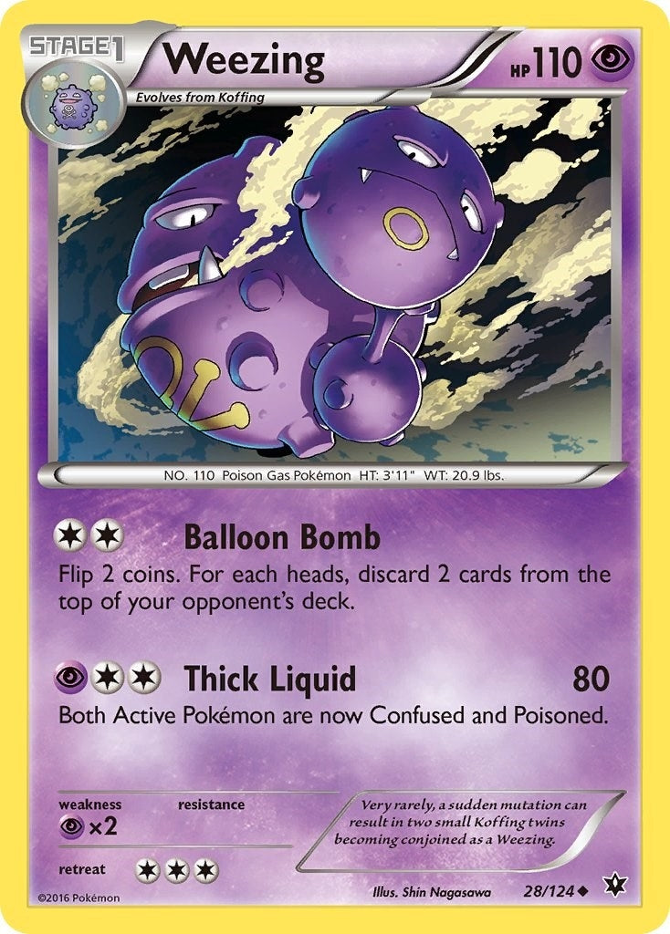 Weezing (28/124) (XY - Fates Collide)