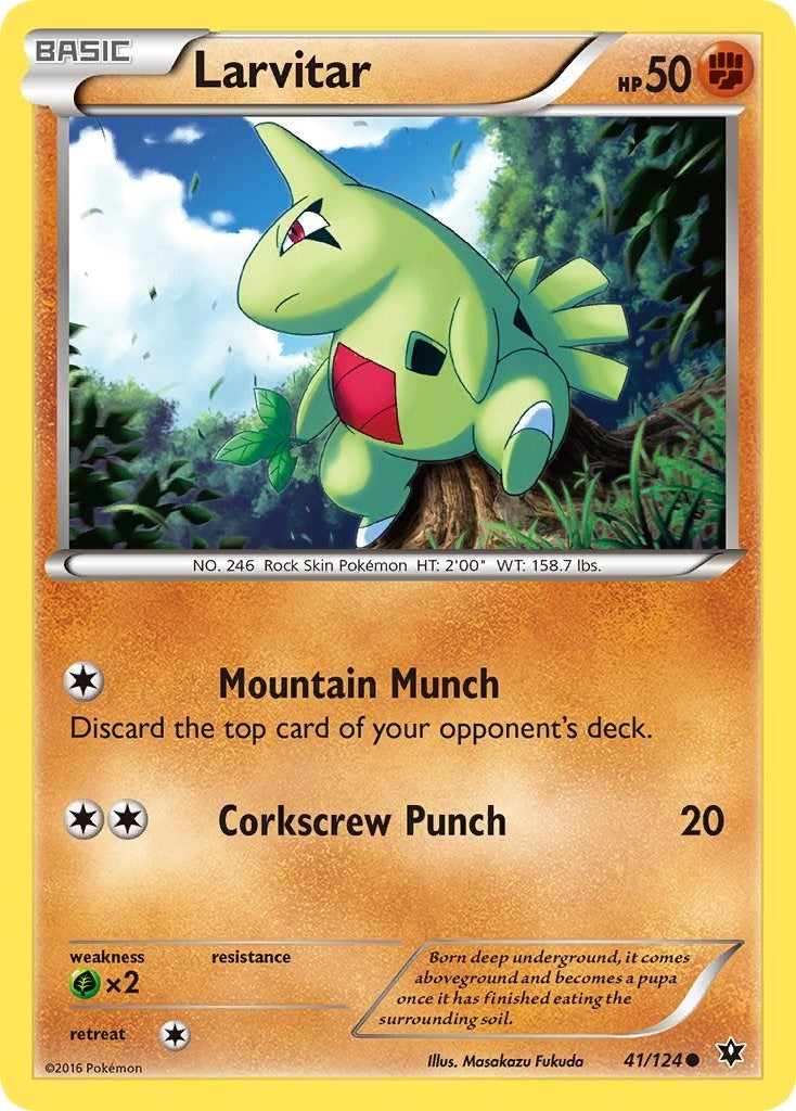 Larvitar (41) (41/124) (XY - Fates Collide)