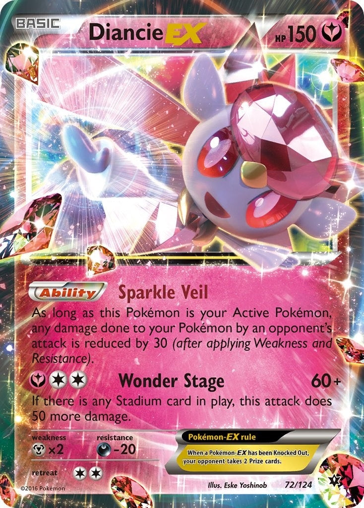 Diancie EX (72/124) (XY - Fates Collide)