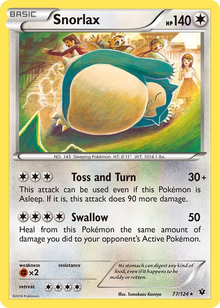 Snorlax (77/124) (XY - Fates Collide)