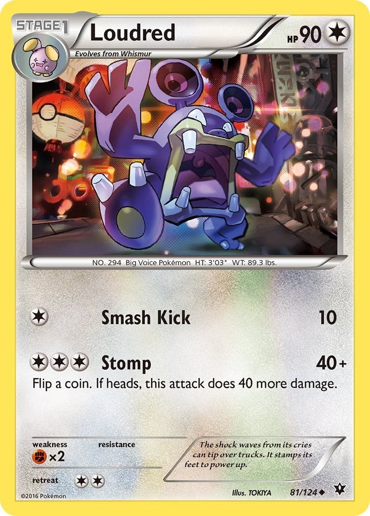 Loudred (81/124) (XY - Fates Collide)