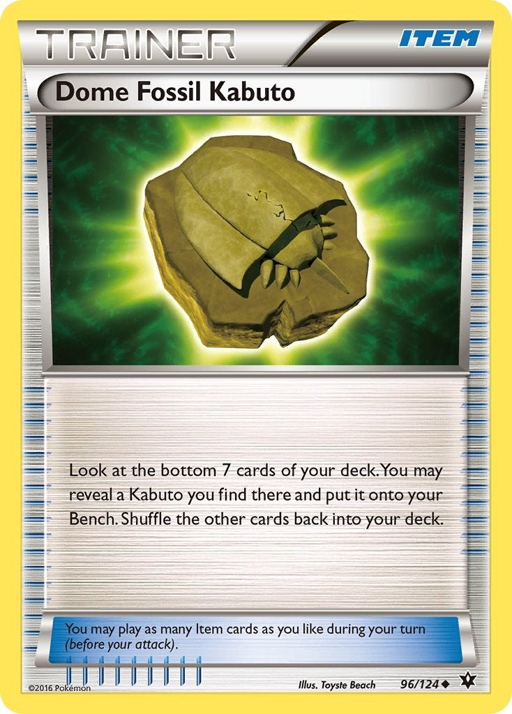 Dome Fossil Kabuto (96/124) (XY - Fates Collide)