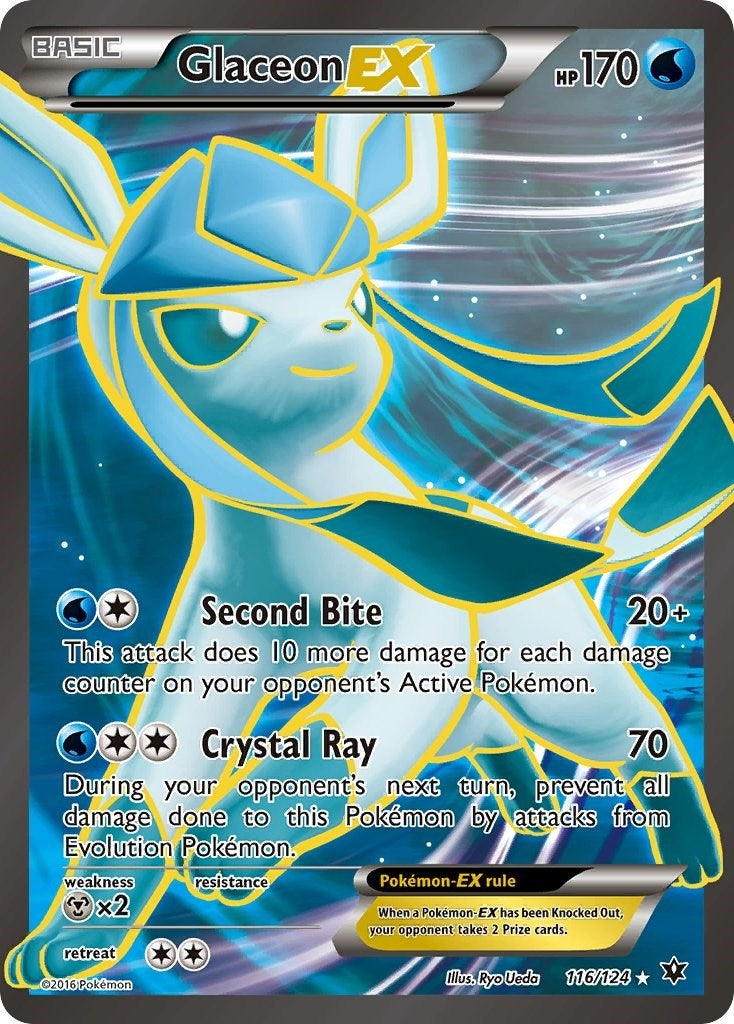 Glaceon EX (Full Art) (116/124) (XY - Fates Collide)
