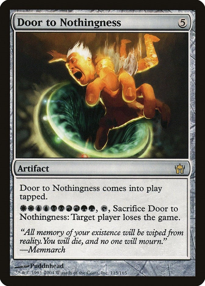 Image for Door to Nothingness (115) (Fifth Dawn) (5DN) - Magic: The Gathering