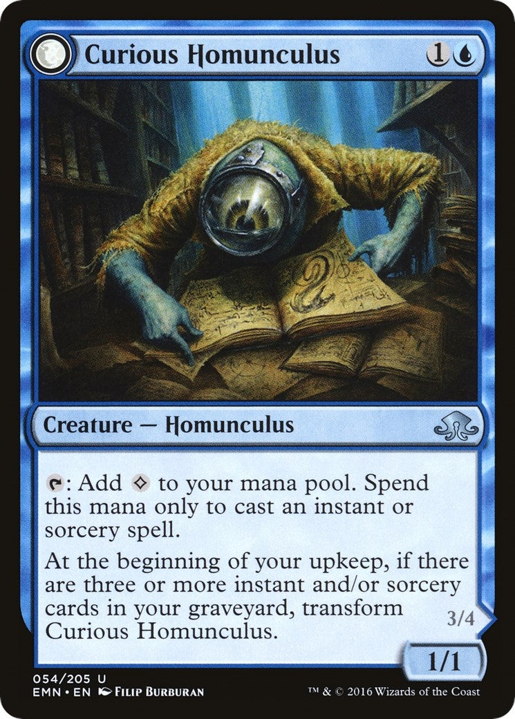 Image for Curious Homunculus (54) (Eldritch Moon) (EMN) - Magic: The Gathering