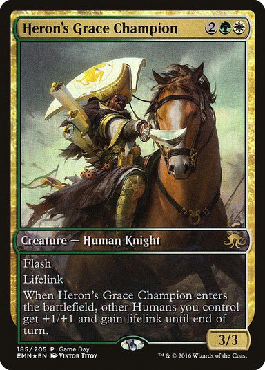 Image for Heron's Grace Champion (185) (Game Day & Store Championship Promos) - Magic: The Gathering