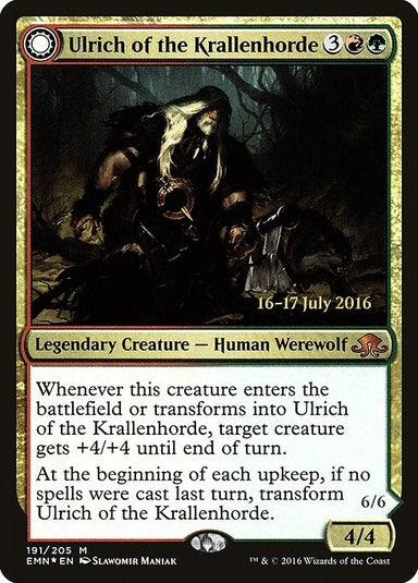 Image for Ulrich of the Krallenhorde (191) (PRE) - Magic: The Gathering
