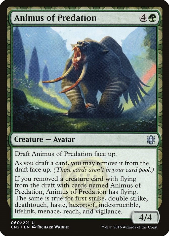 Image for Animus of Predation (60) (Conspiracy: Take the Crown) (CN2) - Magic: The Gathering