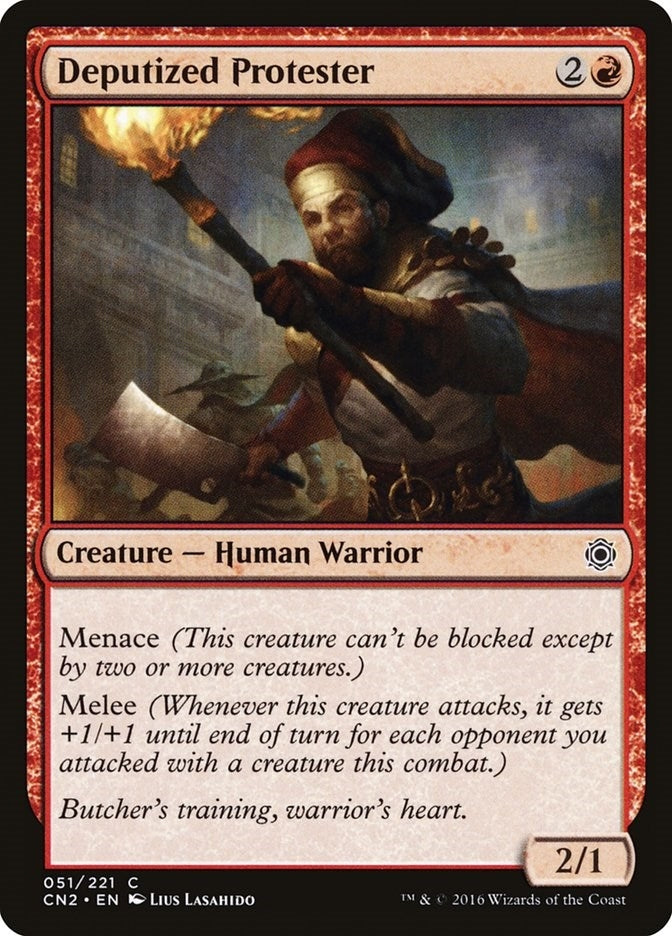 Image for Deputized Protester (51) (Conspiracy: Take the Crown) (CN2) - Magic: The Gathering