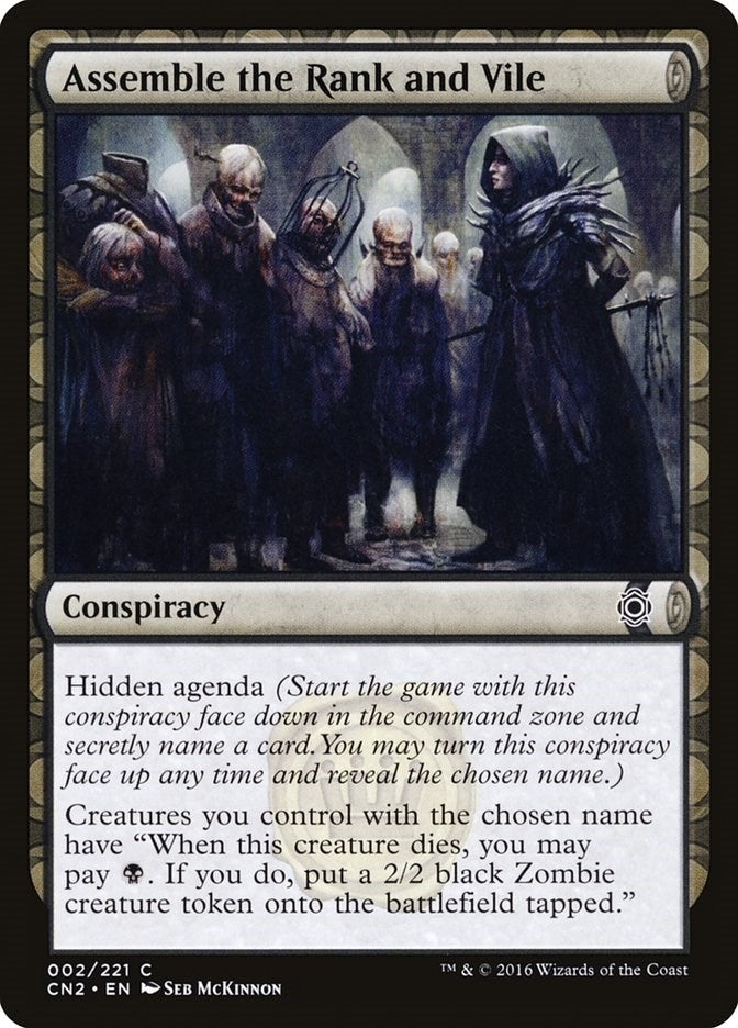 Image for Assemble the Rank and Vile (2) (Conspiracy: Take the Crown) (CN2) - Magic: The Gathering