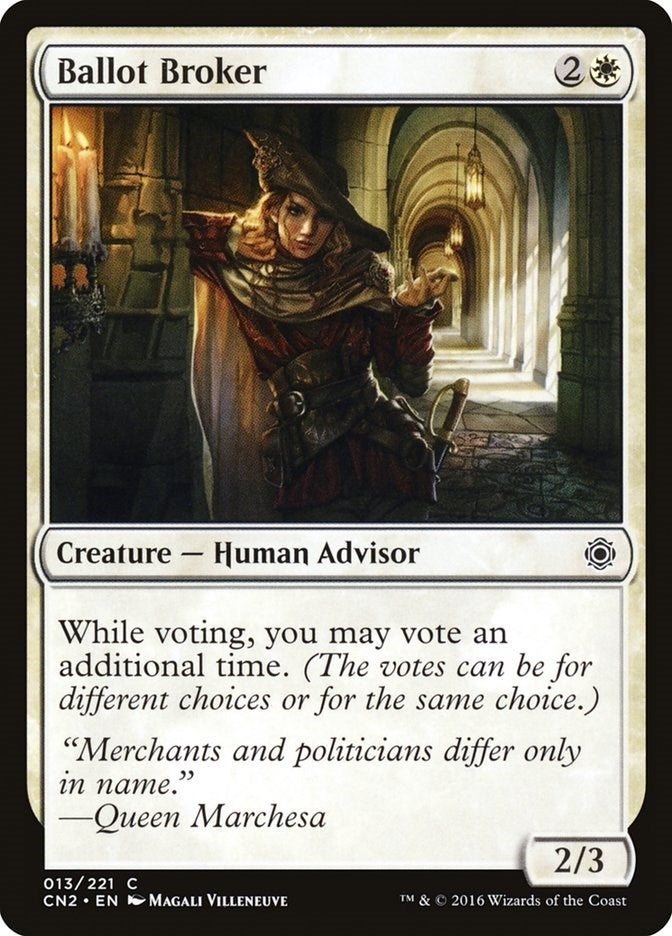Image for Ballot Broker (13) (Conspiracy: Take the Crown) (CN2) - Magic: The Gathering