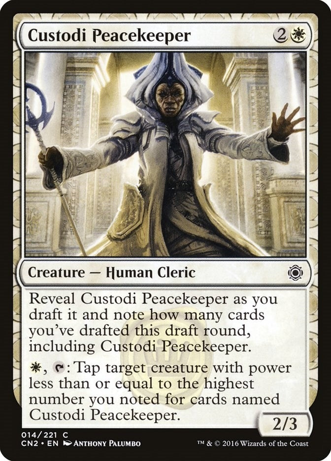 Image for Custodi Peacekeeper (14) (Conspiracy: Take the Crown) (CN2) - Magic: The Gathering