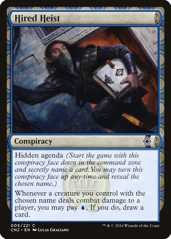 Image for Hired Heist (5) (Conspiracy: Take the Crown) (CN2) - Magic: The Gathering