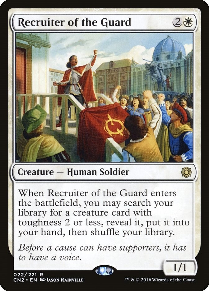 Image for Recruiter of the Guard (22) (Conspiracy: Take the Crown) (CN2) - Magic: The Gathering