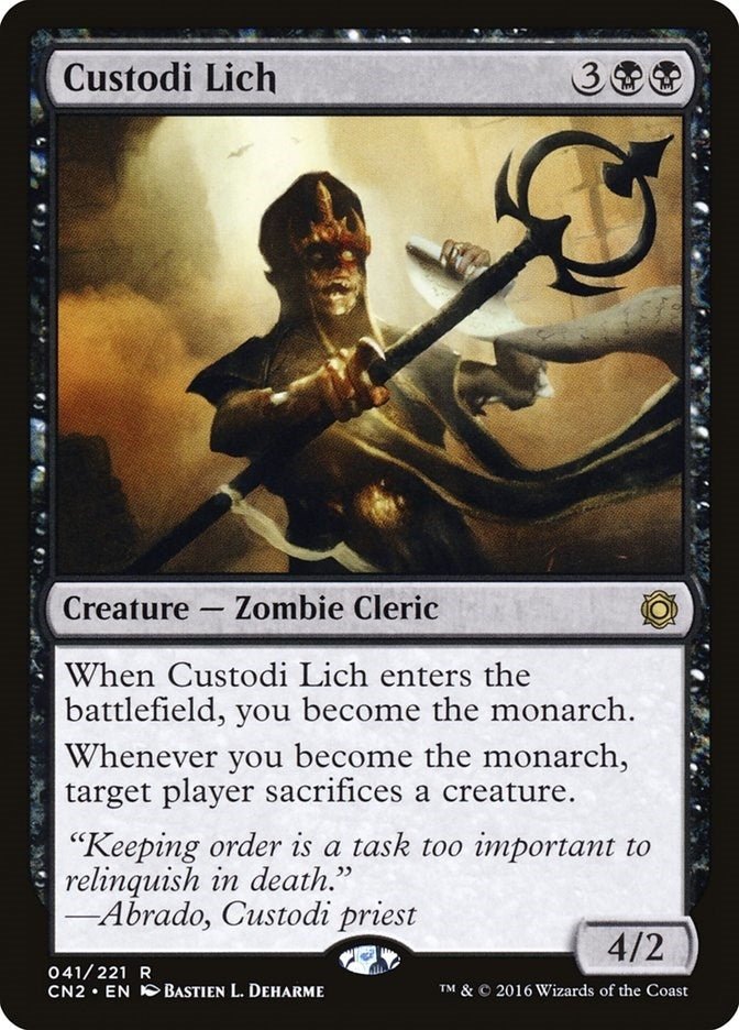 Image for Custodi Lich (41) (Conspiracy: Take the Crown) (CN2) - Magic: The Gathering