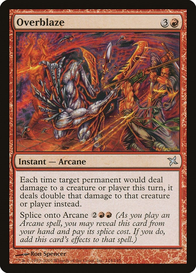 Image for Overblaze (114) (Betrayers of Kamigawa) (BOK) - Magic: The Gathering