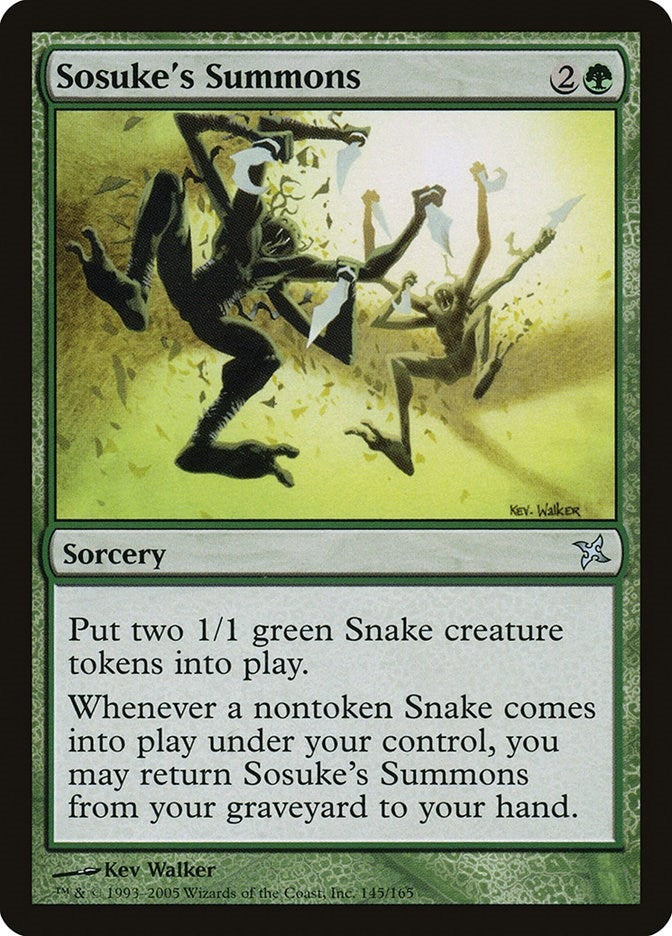 Image for Sosuke's Summons (145) (Betrayers of Kamigawa) (BOK) - Magic: The Gathering