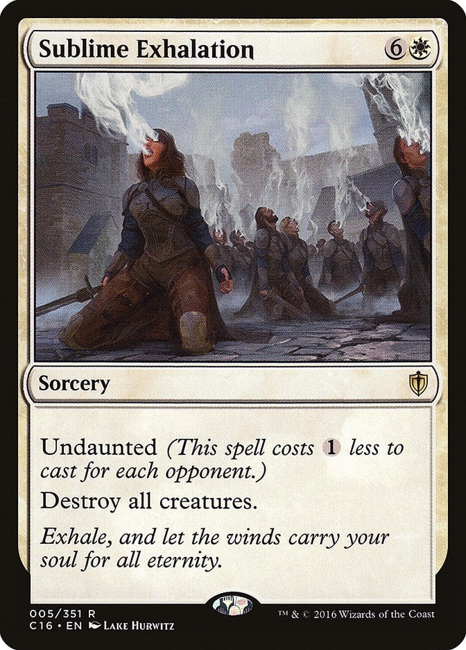 Image for Sublime Exhalation (5) (Commander 2016) (C16) - Magic: The Gathering