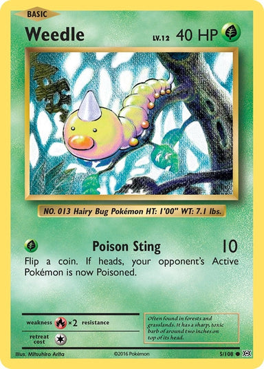 Image for Weedle (5/108) (XY - Evolutions) (EVO) - Pokemon