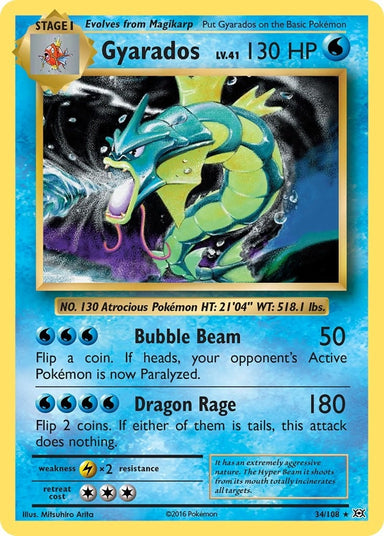 Image for Gyarados (34/108) (XY - Evolutions) (EVO) - Pokemon
