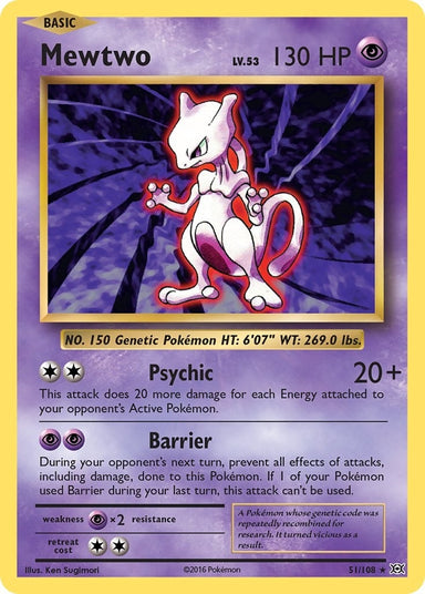 Image for Mewtwo (51/108) (XY - Evolutions) (EVO) - Pokemon