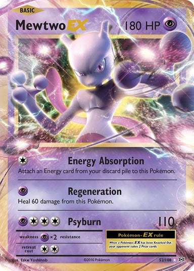 Image for Mewtwo EX (52/108) (XY - Evolutions) (EVO) - Pokemon