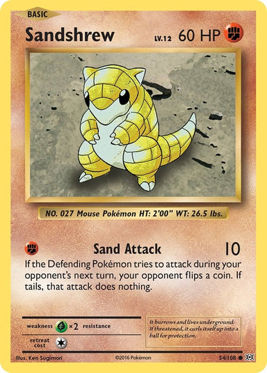 Image for Sandshrew (54/108) (XY - Evolutions) (EVO) - Pokemon