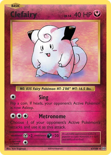 Image for Clefairy (63/108) (XY - Evolutions) (EVO) - Pokemon