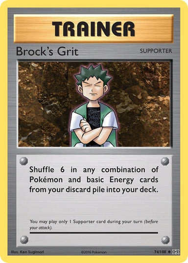 Image for Brock's Grit (74/108) (XY - Evolutions) (EVO) - Pokemon