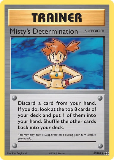 Image for Misty's Determination (80/108) (XY - Evolutions) (EVO) - Pokemon