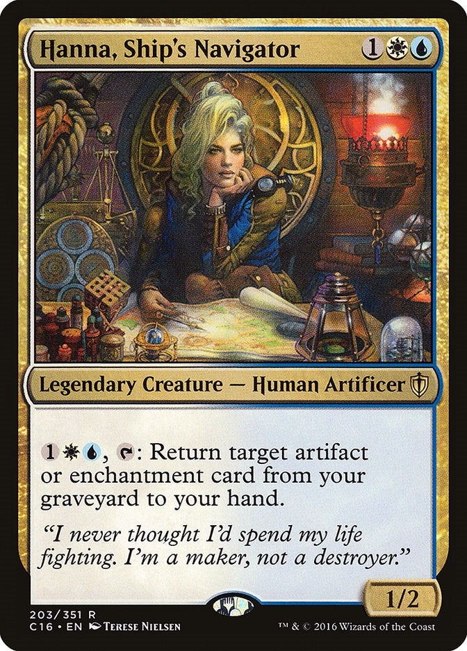 Image for Hanna, Ship's Navigator (203) (Commander 2016) (C16) - Magic: The Gathering