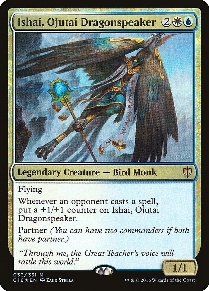 Image for Ishai, Ojutai Dragonspeaker (33) (Commander 2016) (C16) - Magic: The Gathering