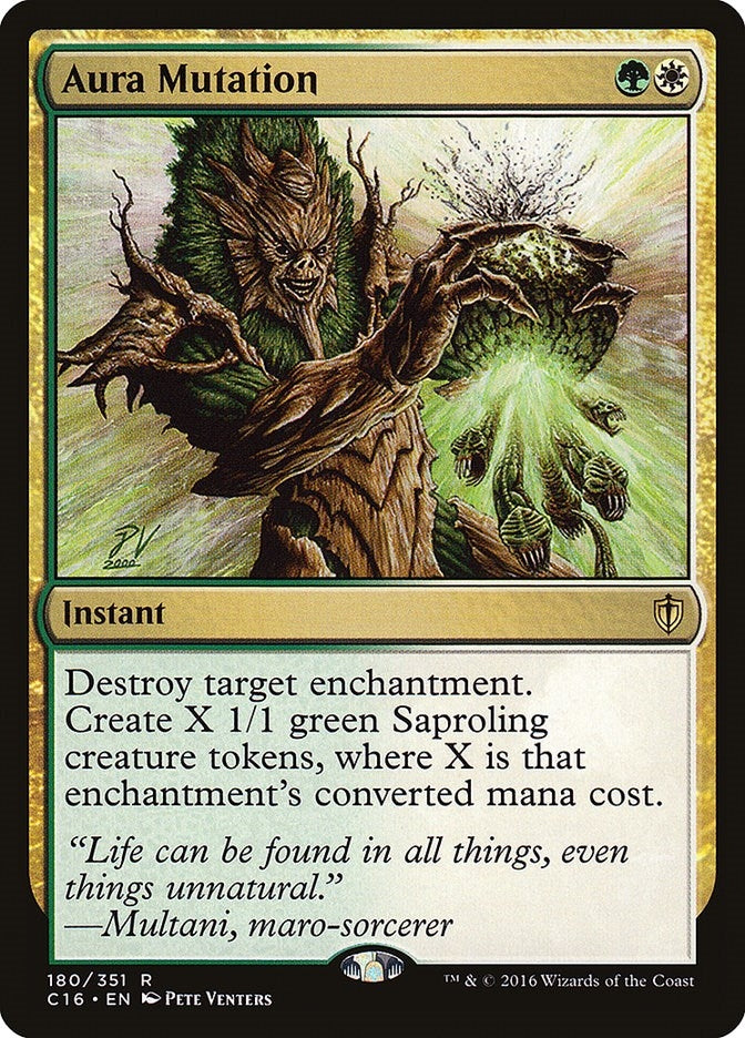 Image for Aura Mutation (180) (Commander 2016) (C16) - Magic: The Gathering