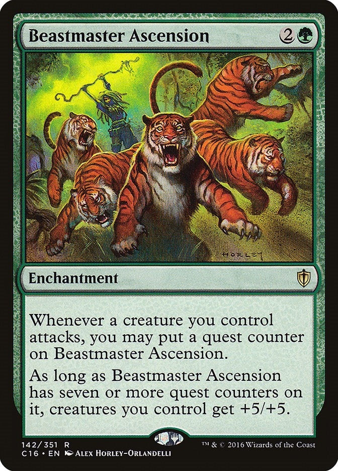 Image for Beastmaster Ascension (142) (Commander 2016) (C16) - Magic: The Gathering