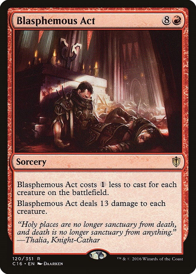 Image for Blasphemous Act (120) (Commander 2016) (C16) - Magic: The Gathering