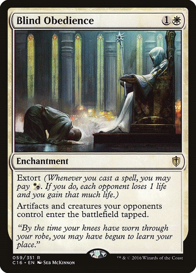 Image for Blind Obedience (59) (Commander 2016) (C16) - Magic: The Gathering