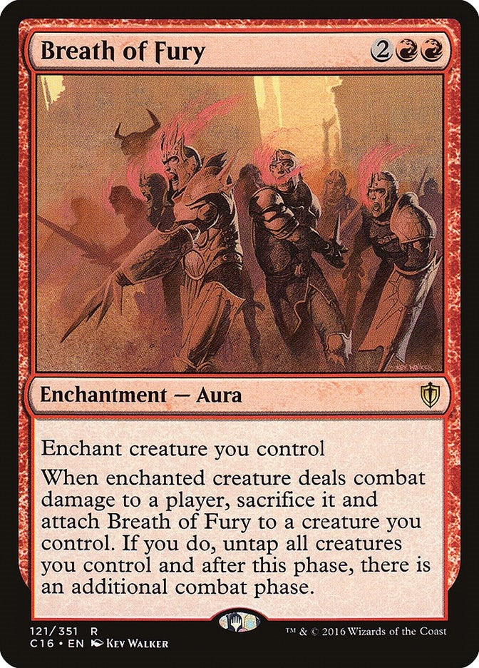 Image for Breath of Fury (121) (Commander 2016) (C16) - Magic: The Gathering