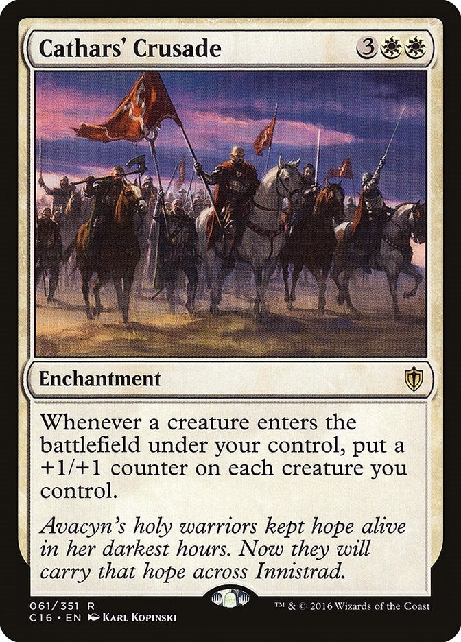 Image for Cathars' Crusade (61) (Commander 2016) (C16) - Magic: The Gathering