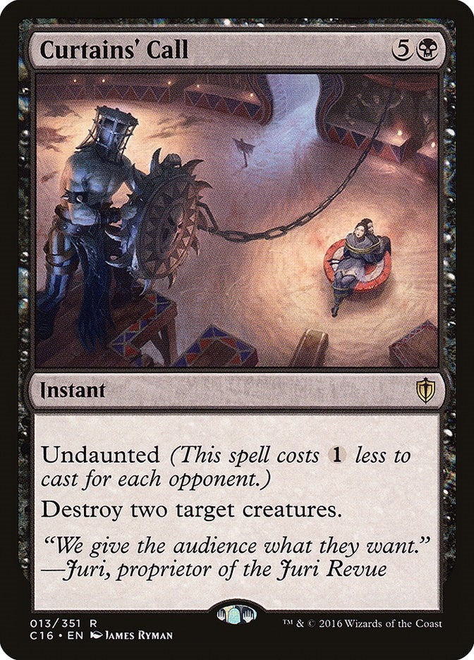Image for Curtains' Call (13) (Commander 2016) (C16) - Magic: The Gathering